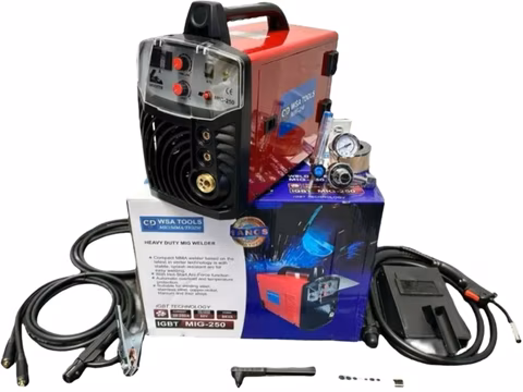 Equipo de soldadura 3 funciones 250amp grande con manómetro