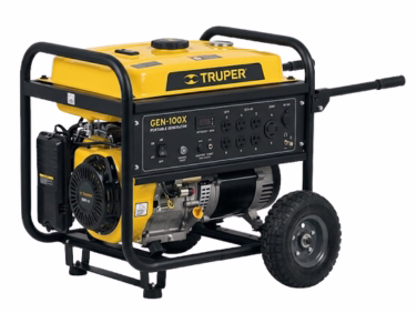 Planta eléctrica portátil Truper GEN-100X 10.000W trifásica 18HP para uso industrial en Colombia