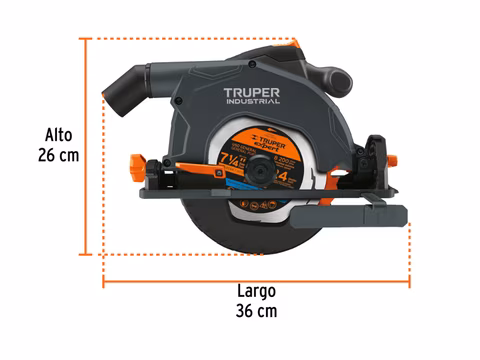 Sierra circular 7 1/4' 1,900w industrial