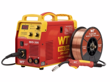 Soldador MIG 300A WT 110/220V con carrete 15kg, antorcha y rollo en Colombia